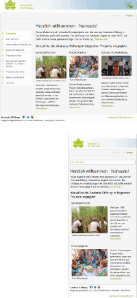 Website Anahata Stiftung München